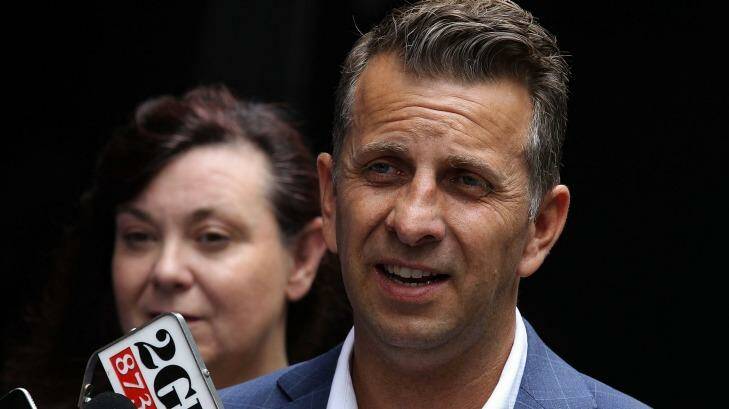 NSW Transport Minister Andrew Constance said the trial of Wi-Fi, provided by advertising giant APN Outdoor, was a logical move. Photo: Ben Rushton