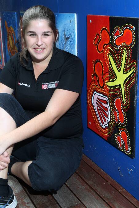 Five Islands Secondary College student Jasmine Mayson is doing a Qantas apprenticeship. Picture: GREG TOTMAN