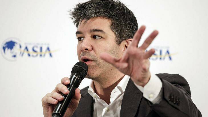 Uber chief Travis Kalanick is in no hurry to tap mum and dad investors. Photo: Qilai Shen