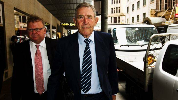 John Kinghorn arriving at the ICAC hearing in Castlereagh Street, Sydney, in December 2012. Photo: Nic Walker