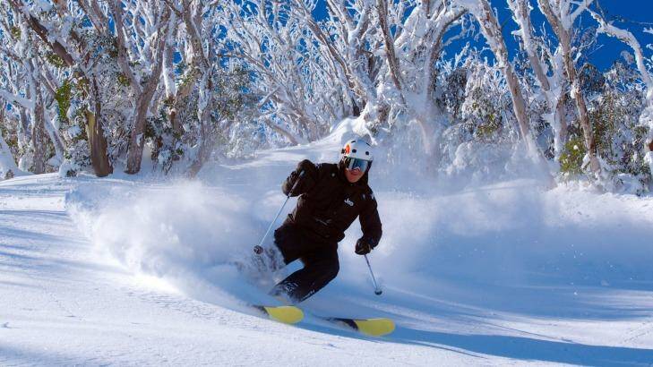 Steve Lee leads his signature back-country tour at Falls Creek. 