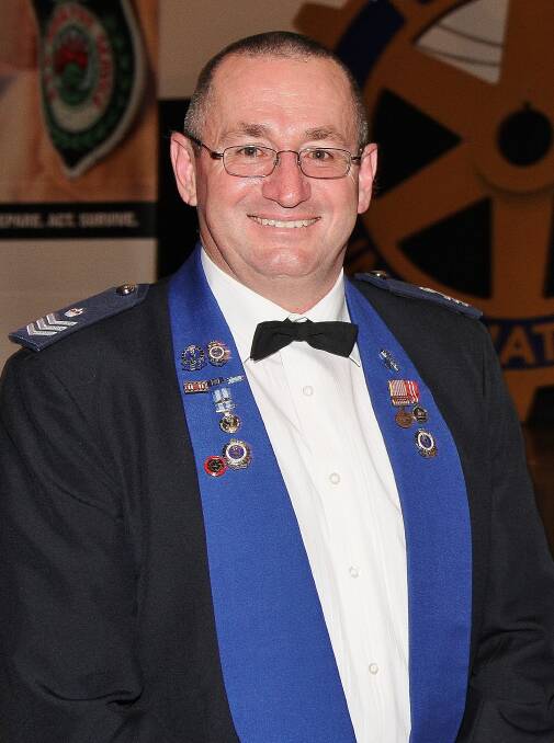 Decorated: Sergeant Bob Minns received the Australian Police Medal.