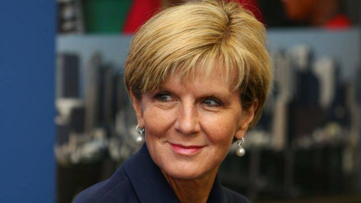 Deputy Liberal leader Julie Bishop: "I don't have any advice for my colleagues because they are elected members of Parliament and they will take whatever action they see fit." Photo: Gary Warrick