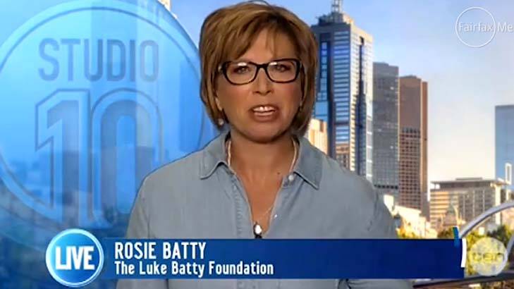 Hitting out: Rosie Batty. Photo: Channel Ten