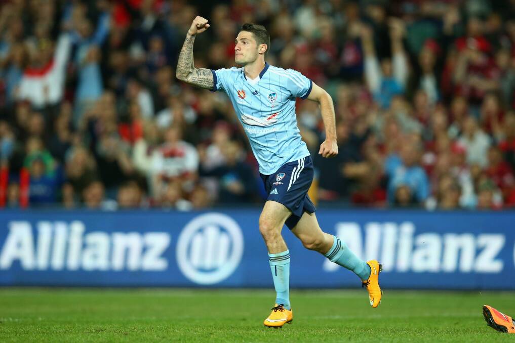 Corey Gameiro's goal-scoring exploits for Sydney this season have underlined his future importance to the Socceroos. Picture: GETTY IMAGES