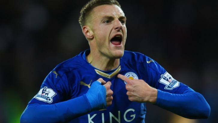 Star man: Jamie Vardy's goals have fired Leicester to the title. Photo: Getty Images 