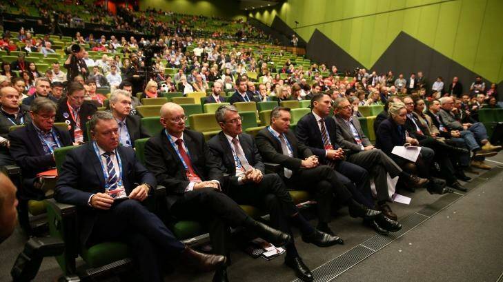 Labor MPs gather at the party's national conference.