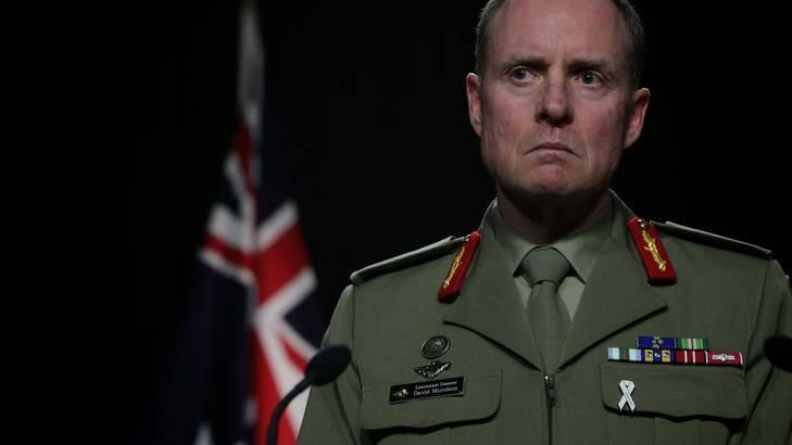 Lieutenant-General David Morrison has previously shown a low tolerance for inappropriate behaviour in the Army. Photo: Alex Ellinghausen