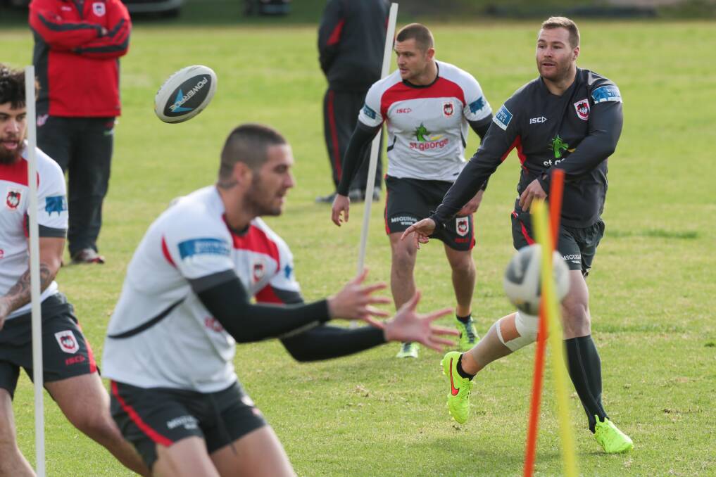 A knee injury robbed Trent Merrin of his chance to press for World Cup selection last year. Picture: ADAM MCLEAN
