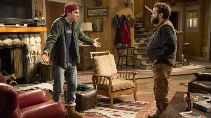 Netflix has expanded its original content beyond heady dramas and quirky comedies with sitcoms such as "The Ranch" with Ashton Kutcher and Danny Masterson. Photo: Greg Gayne/Netflix
