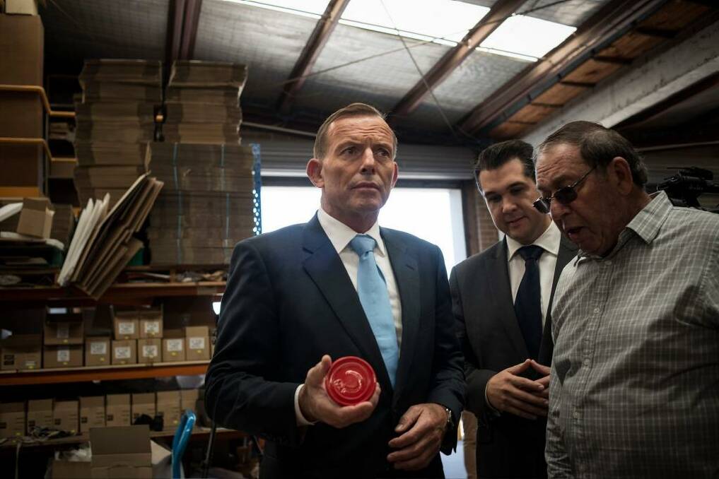 Prime Minister Tony Abbott in Melbourne on Friday. Photo: Josh Robenstone