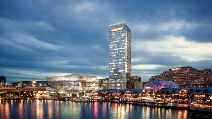 An artists impression of Dr Swartz's Darling Harbour Hotel. Photo: supplied