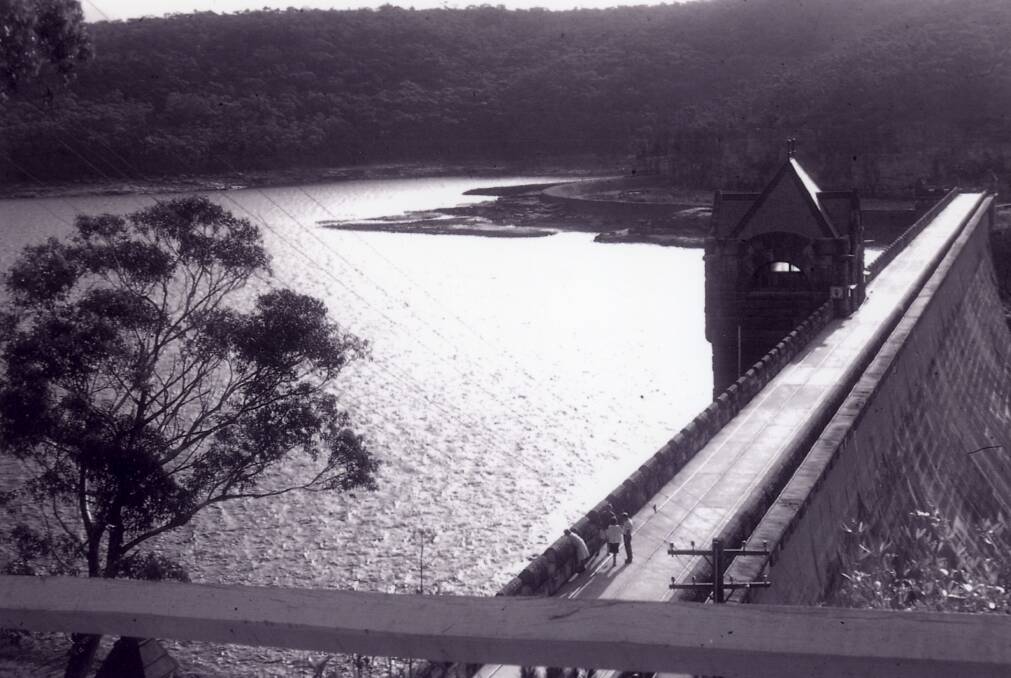 Cataract Dam, pictured in the 1960s/70s. From 1905 to 1907 Constable Cornelius Kenny policed the work camp when the massive structure was being built, dealing with thieves, people selling sly grog, drunkards, as well as protecting the payroll. Picture: From the collections of WOLLONGONG CITY LIBRARY and ILLAWARRA HISTORICAL SOCIETY