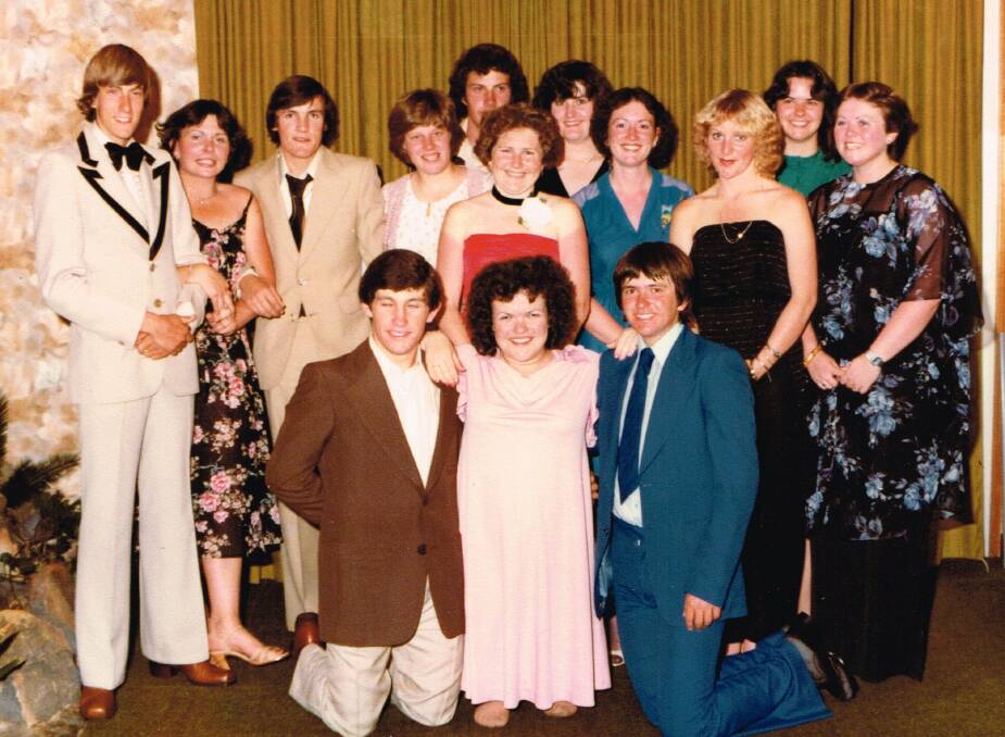 John Masters (in the blue suit) at his Year 12 formal at Berkeley High School in 1979. Picture: supplied