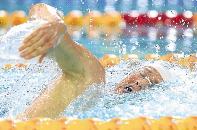 David McKeon competes in the freestyle final of the Australian Swimming Championships. Picture: GETTY IMAGES