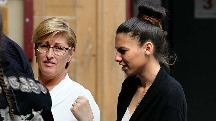 Jade Patterson, the girlfriend of murdered Sydney man Dane McNeill, right, pictured with his mother Rebecca McNeill. Photo: Ben Rushton