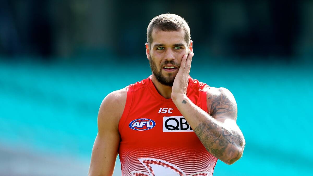 Lance Franklin. Picture: ANTHONY JOHNSON