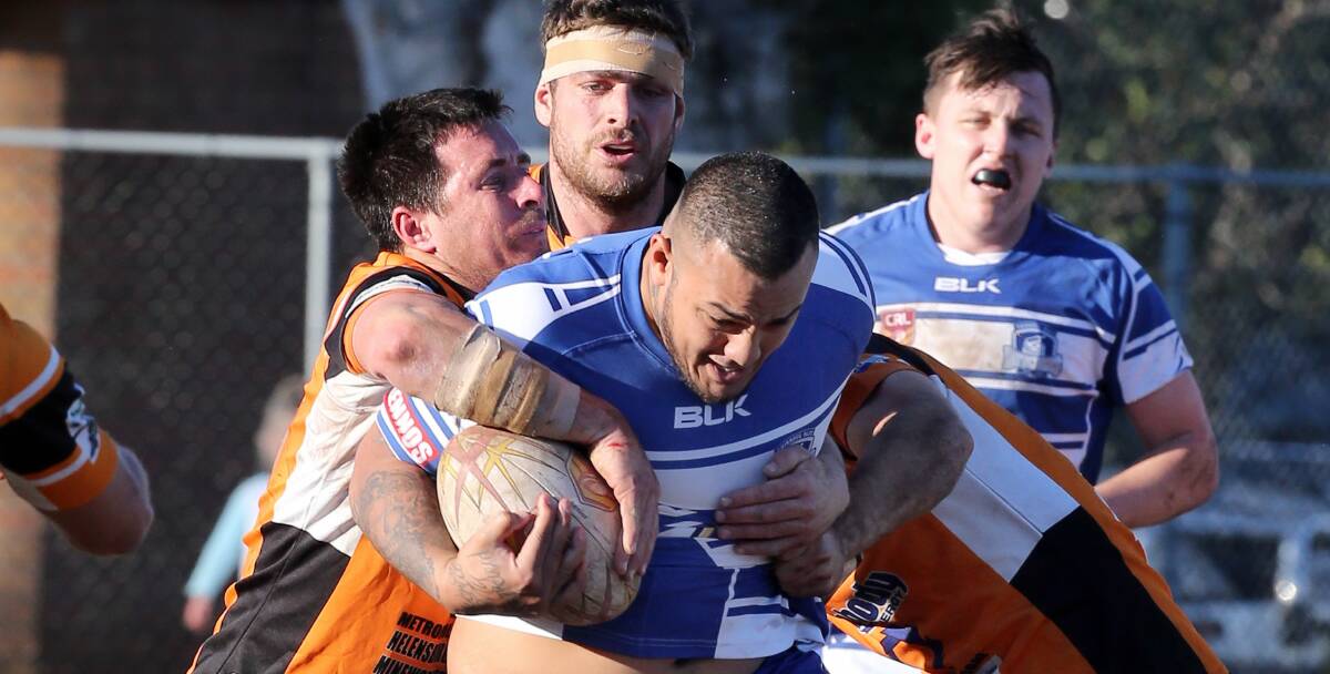 Thirroul forward Addin Fonua-Blake made his first appearance for the Butchers on Saturday since having his contract torn up by the Dragons. Picture: ROBERT PEET