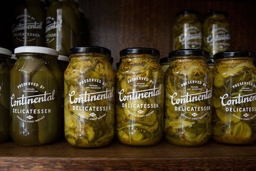 Housemade pickles and tinned goods are a hallmark of Continental. Photo: Michele Mossop