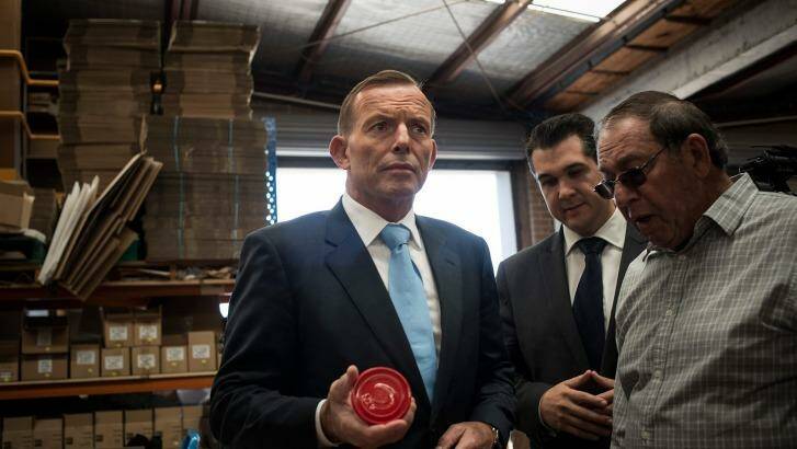 Prime Minister Tony Abbott in Melbourne on Friday. Photo: Josh Robenstone