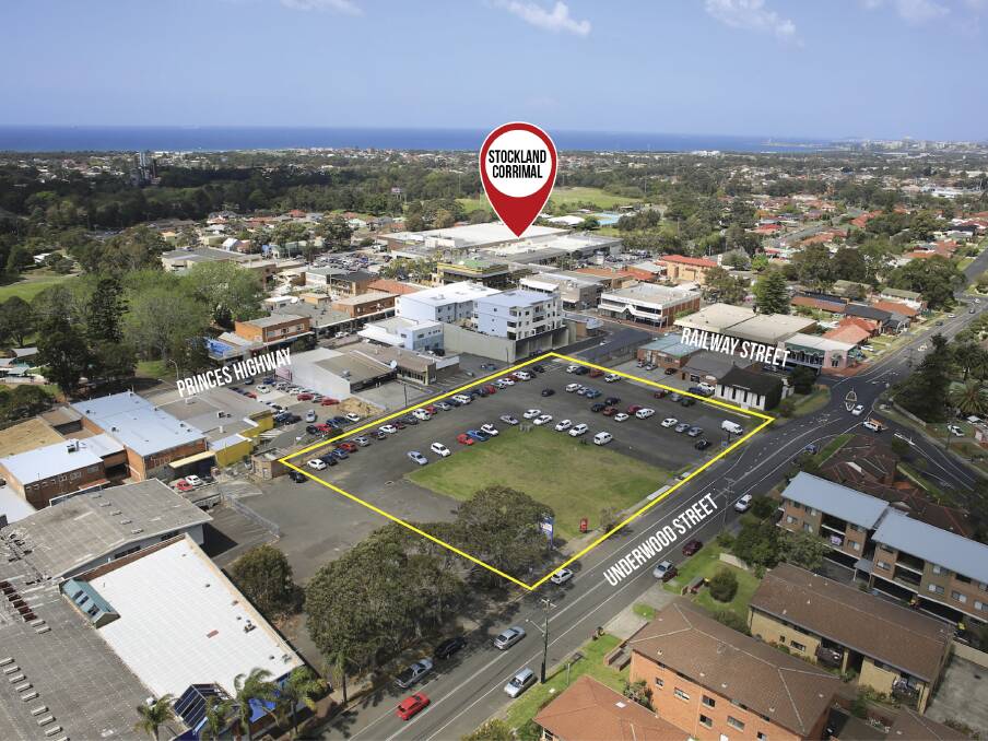 An aerial shot of the land at Underwood Street, Corrimal, which is being sold by Wollongong City Council.