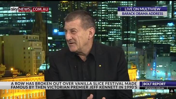 "I did come up with three or four things [but] I can't recall them right now": Jeff Kennett could not name a Turnbull government achievement. Photo: Sky News Australia