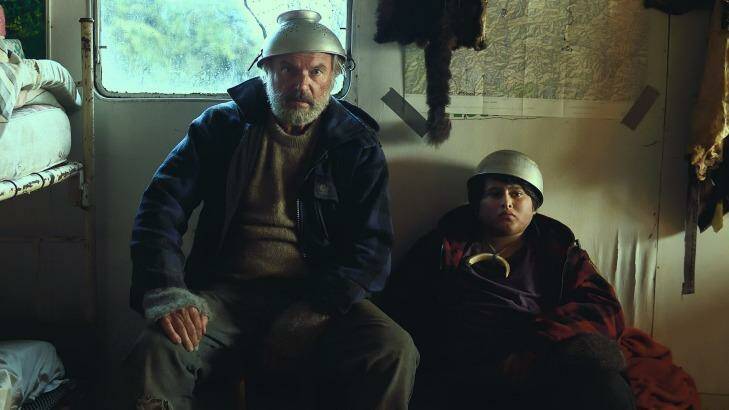 Sam Neill and Julian Dennison in <i>Hunt for the Wilderpeople</i>.