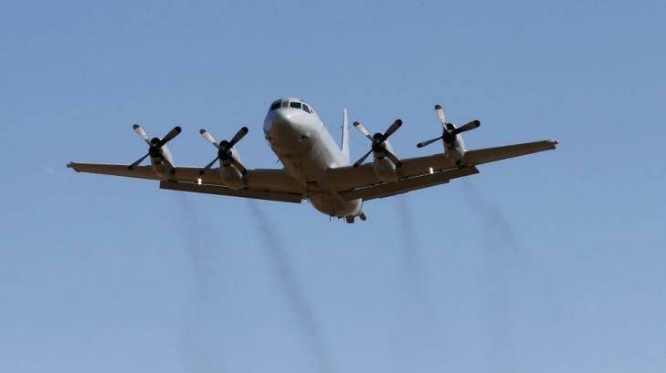 The RAAF's P-3 Orion surveillance planes routinely fly over the South China Sea.