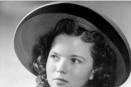 Assured young film star, Shirley Temple.