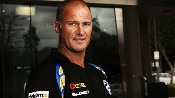 The man behind the turnaround: Steve Sharp says Brad Arthur has been the key to Parramatta's revival. Photo: Brandan Esposito