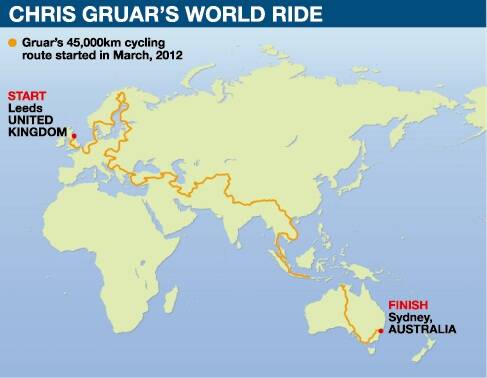 Association for International Cancer Research: Chris's global ride nears end