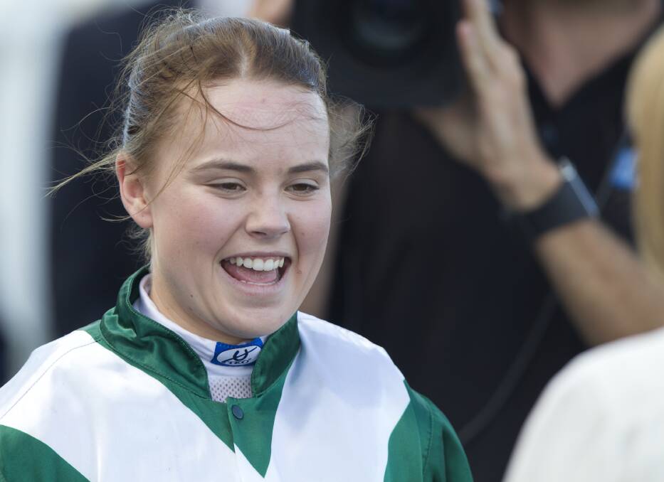 Apprentice jockey Winona Costin has had a season that she won't forget in a hurry. Picture: JENNY EVANS