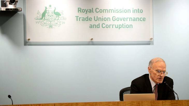 Commissioner Dyson Heydon at the trade union royal commission last year.  Photo: Jeremy Piper