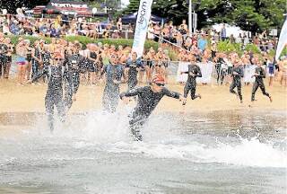The field for this year's Australia Day Aquathon is the best on record according to Commonwealth Games medallist Aaron Royle. Picture: CHRISTOPHER CHAN