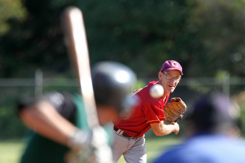 Cardinals pitcher Mick Talty in action against Berkeley Eagles at Cringila Park. Picture: SYLVIA LIBER