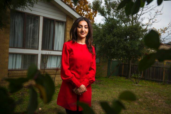 Muzhgan Gafoori is receiving a scholarship from the Canberra Refugee Support to further her studies in accounting. Photo: Dion Georgopoulos