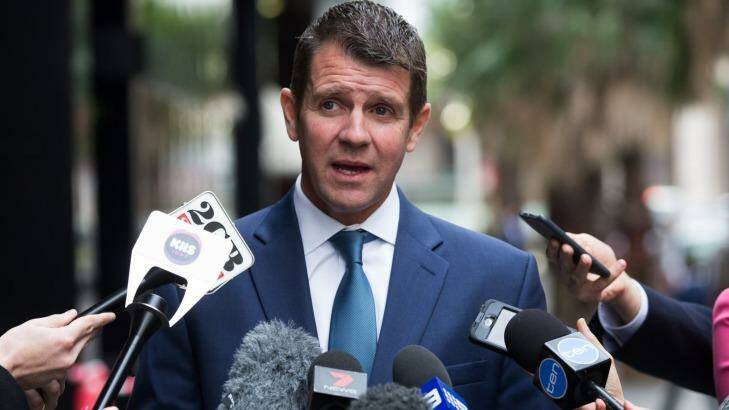 "Look at what they have been through": Premier Mike Baird on Tuesday.  Photo: Edwina Pickles