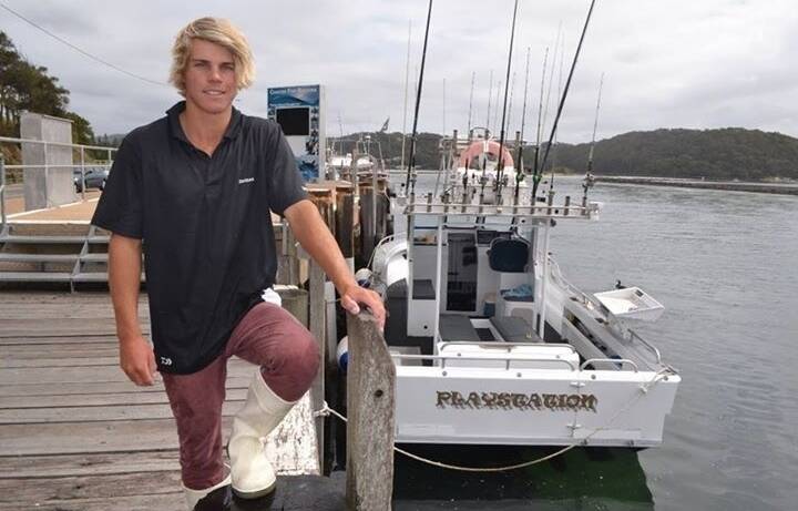Well qualified: Charter boat skipper Nicholas Cowley, 18, has been named TAFE Illawarra's Student of the Year.
