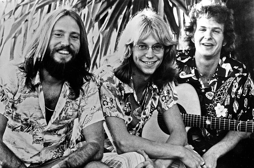 Dewey Bunnell, Gerry Beckley and Dan Peek of America. Picture: GETTY IMAGES