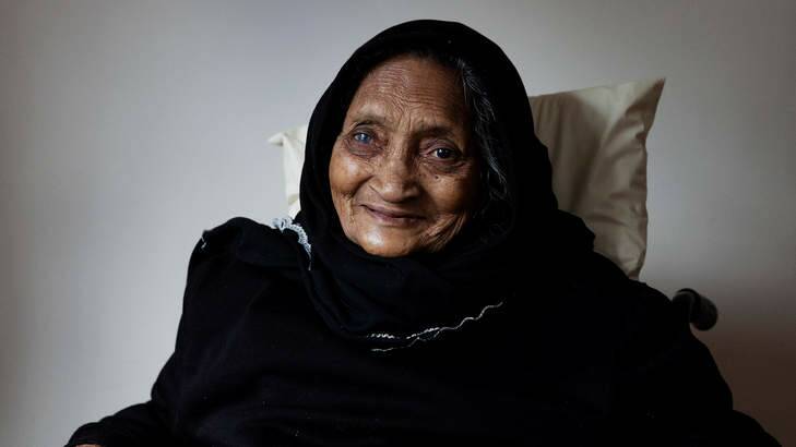 Making history: Ali Nesha made the 10-day voyage to Christmas Island at 98 years old. Photo: Paul Jeffers