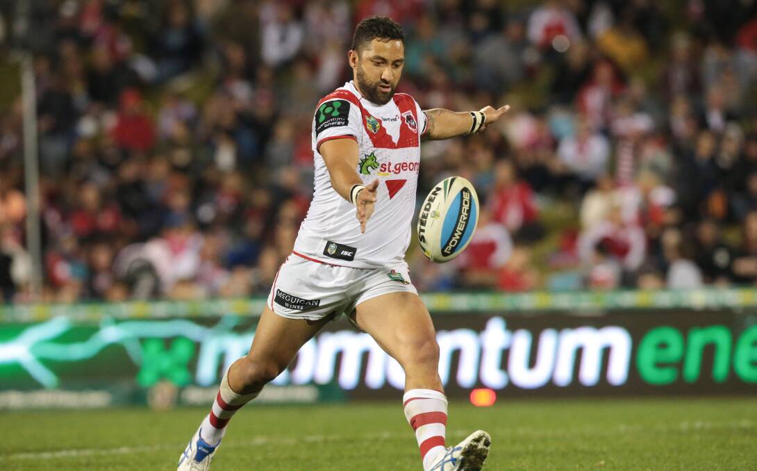 Half Benji Marshall takes the pressure off the Red V's other playmaker, Gareth Widdop. Picture: ADAM McLEAN
