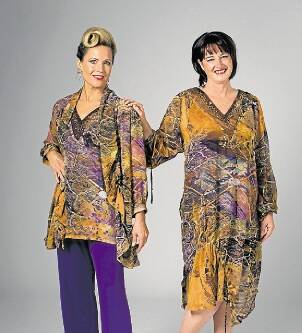 Suzanne Haddon and Belinda Duncombe model pieces from the Wendi Leigh collection.