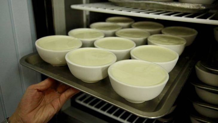 Yi Shun's steamed milk pudding. Photo: Kerry van der Jagt