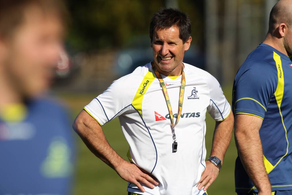 Coach Robbie Deans, - Wallabies rugby union training at Sydney Grammar Weigal Oval, Rushcutters Bay. SMH Sport. 07 August 2012. Photo by Simon Alekna