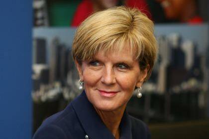 Deputy Liberal leader Julie Bishop: "I don't have any advice for my colleagues because they are elected members of Parliament and they will take whatever action they see fit." Photo: Gary Warrick