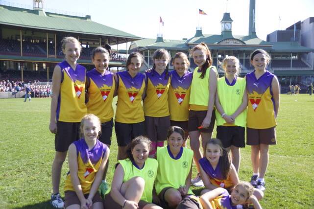 Hallowed turf: St Therese Catholic School Girls' team had a great day in the Paul Kelly Cup Zone Finals at the SCG.
