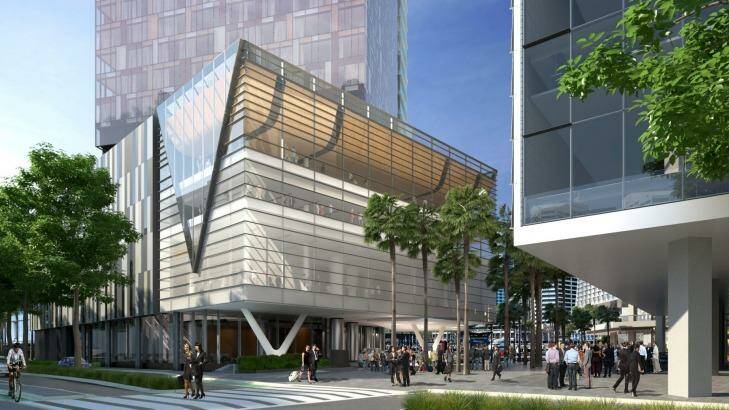 An artists impression of part of the Darling Harbour precinct.  Photo: Supplied