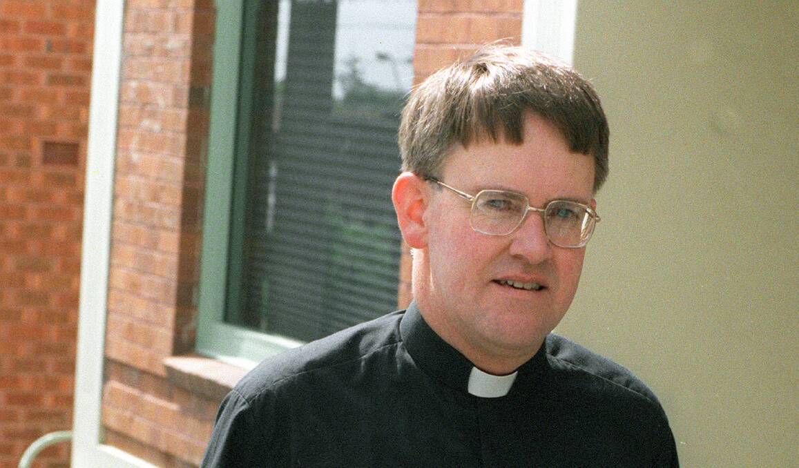 Former priest John Gerard Nestor, the handling of whose actions will be central to the commission's proceedings, before a 1996 court appearance.
