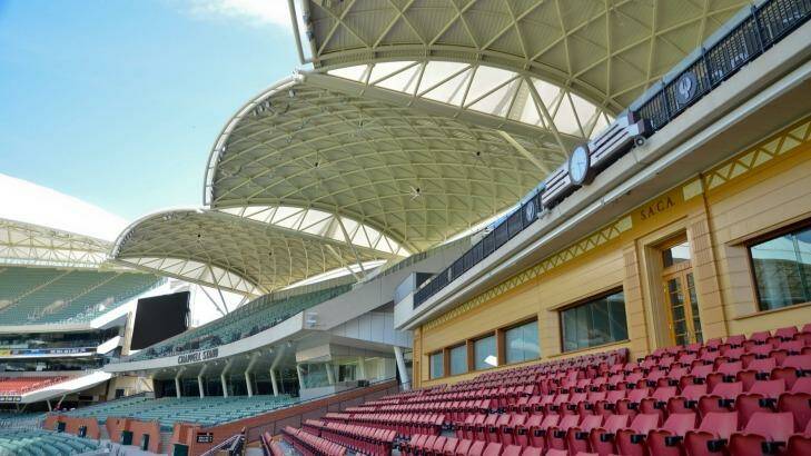 Part of the stands in the redeveloped Adelaide Oval.