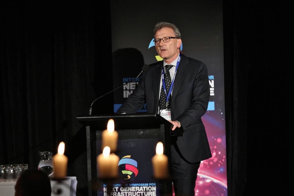 SMART chief executive officer Garry Bowditch at the International Symposium for Next Generation Infrastructure in Wollongong. Picture: GREG ELLIS